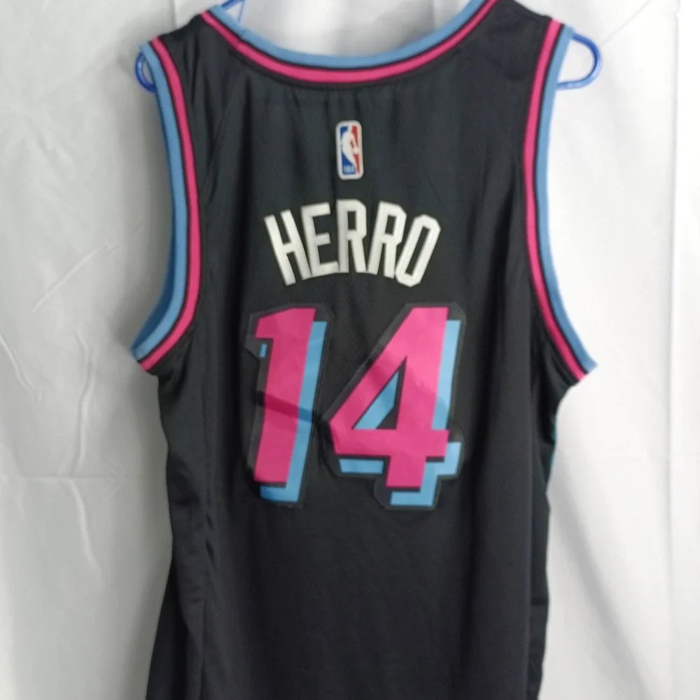 Nike Miami Heat Tyler Herro 14 Vice Nights Swingman Jersey Black Sz 48 Large NWT